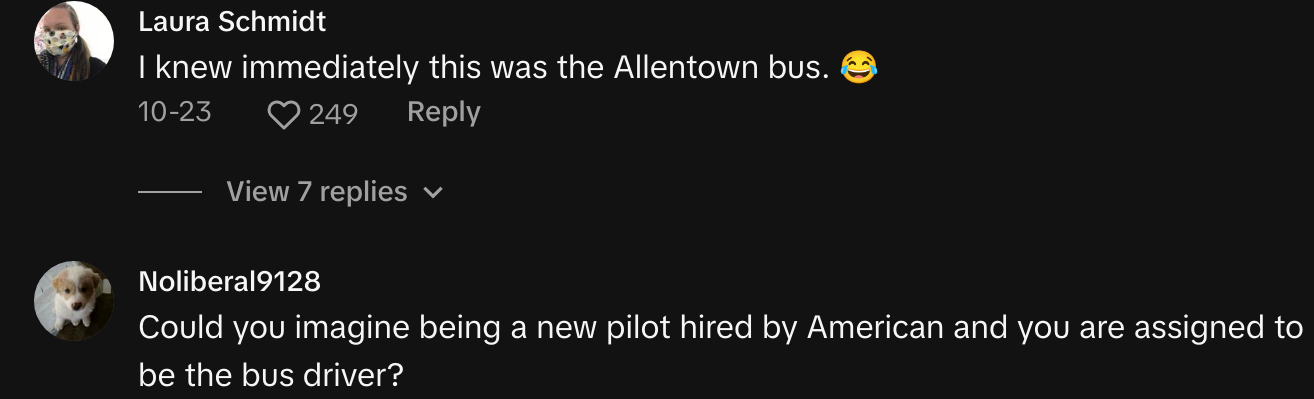 american airlines bus instead of flight