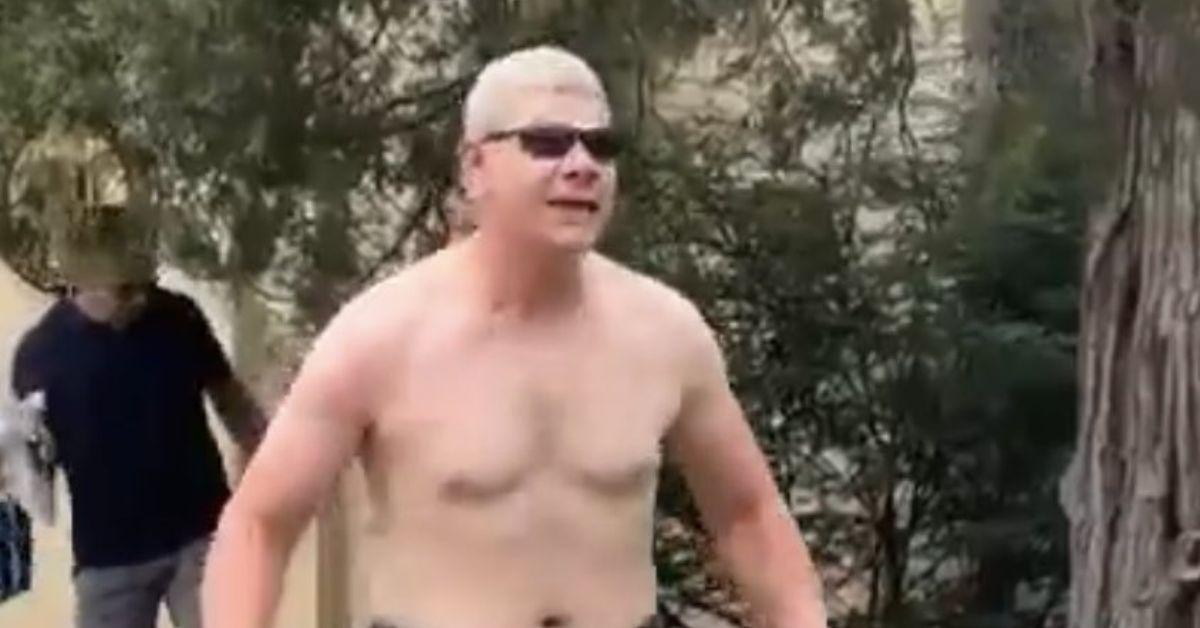 Mohamed Sabry Soliman with no shirt on. 