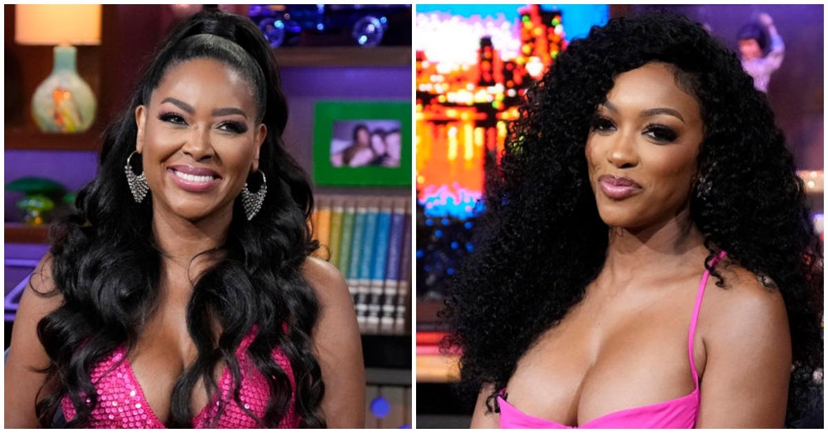 (l-r): Kenya Moore and Porsha Williams