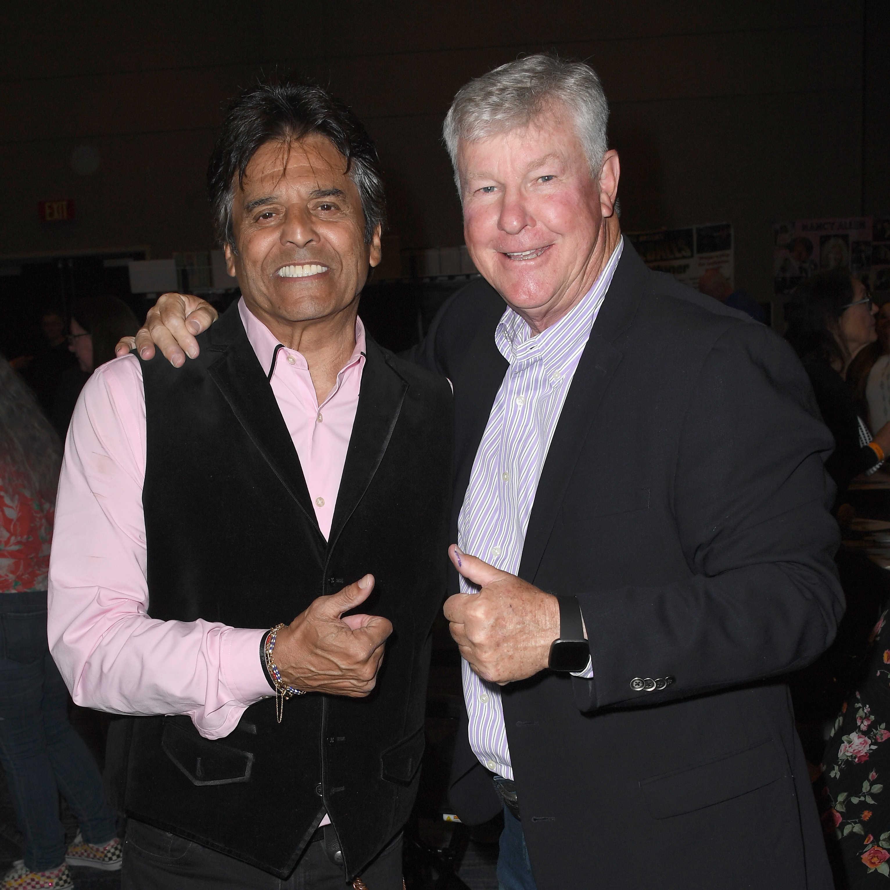 Larry Wilcox and Erik Estrada at Planet Hollywood event