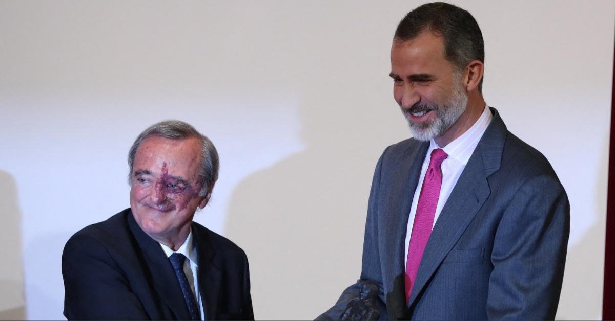  King Felipe VI and Mariano Barbacid in Madrid, Spain. 
