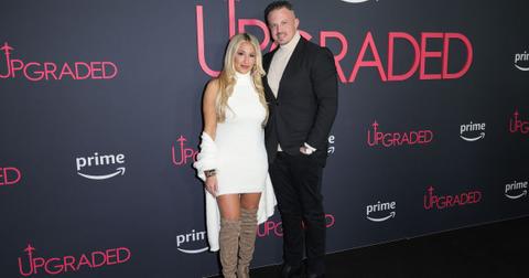Danielle and Nate Cabral pose for photo at an Amazon prime premiere event