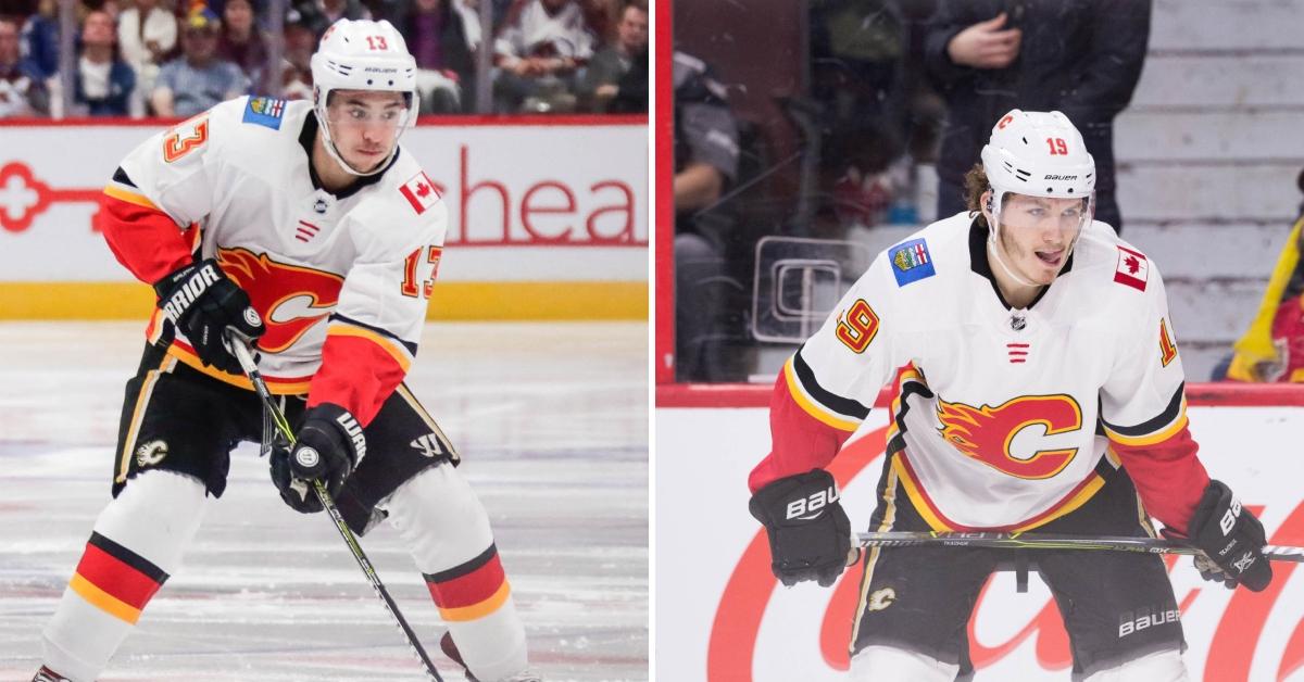 Johnny Gaudreau and Matthew Tkachuk for the Calgary Flames