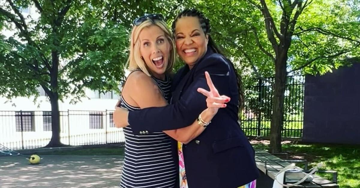 Kate Merrill and Diane King Hall enjoying the outdoors