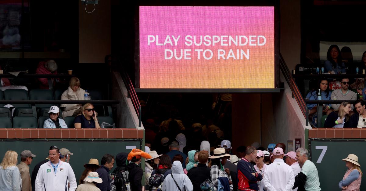 Teniska publika odlazi zbog kiše