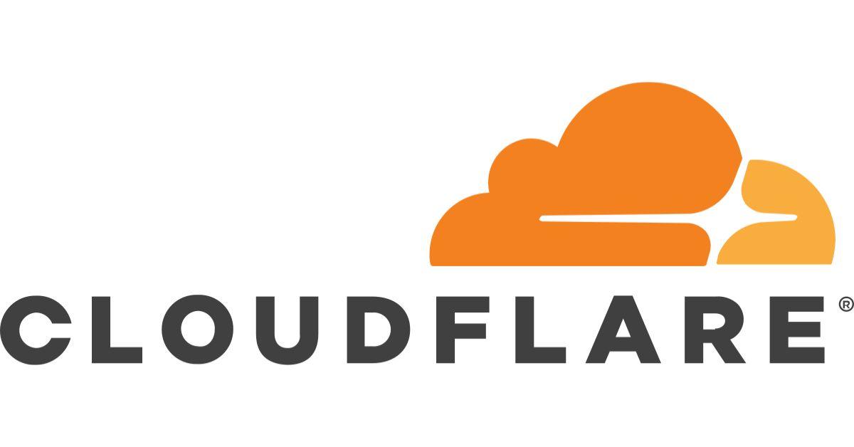 The logo for Cloudflare. 