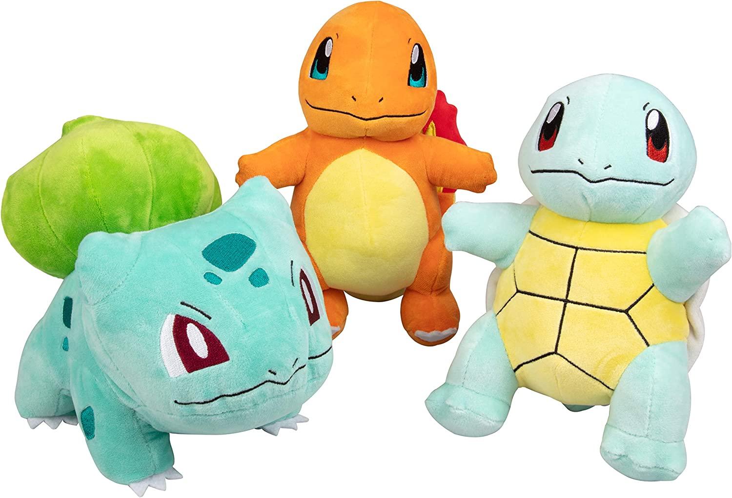 Kanto starter plushies