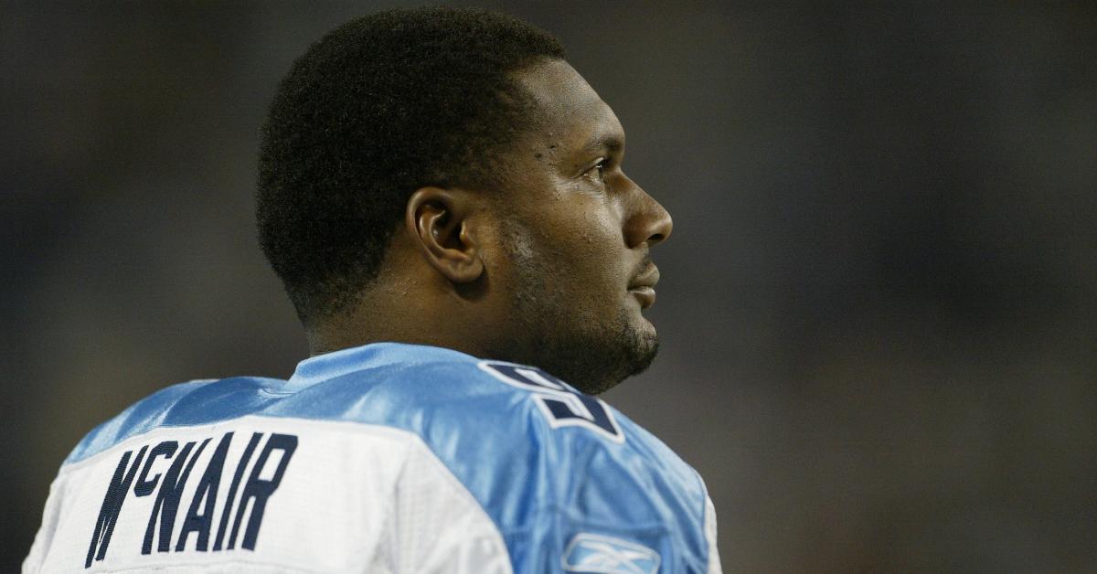 Steve McNair watches the game against the Minnesota Vikings at the Hubert H. Humphrey Metrodome on Oct. 24, 2004