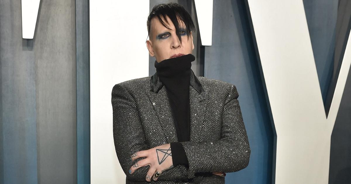 Marilyn Manson at 'Vanity Fair' Oscar party in 2020.