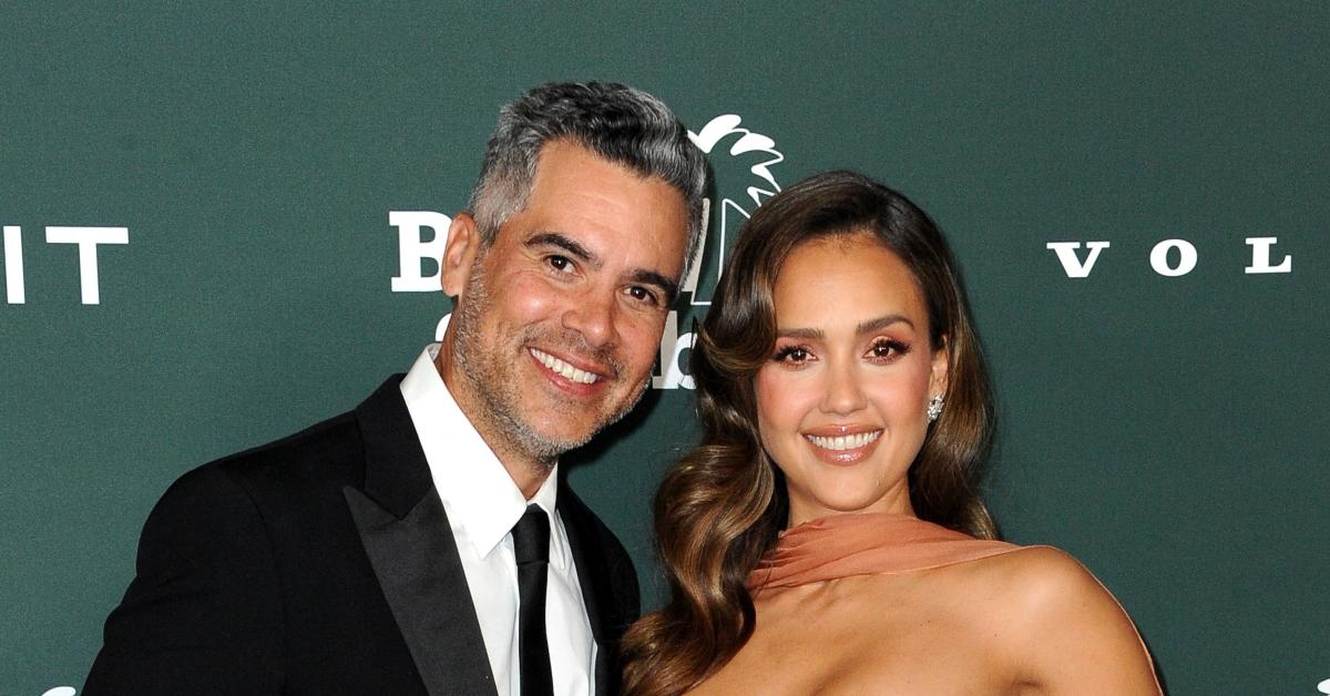 Jessica Alba with her husband, Cash Warren