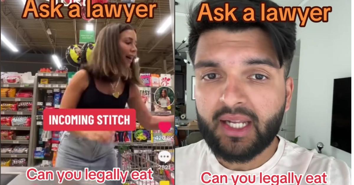 It’s Illegal to Eat Food in Grocery Stores Before Paying, But...