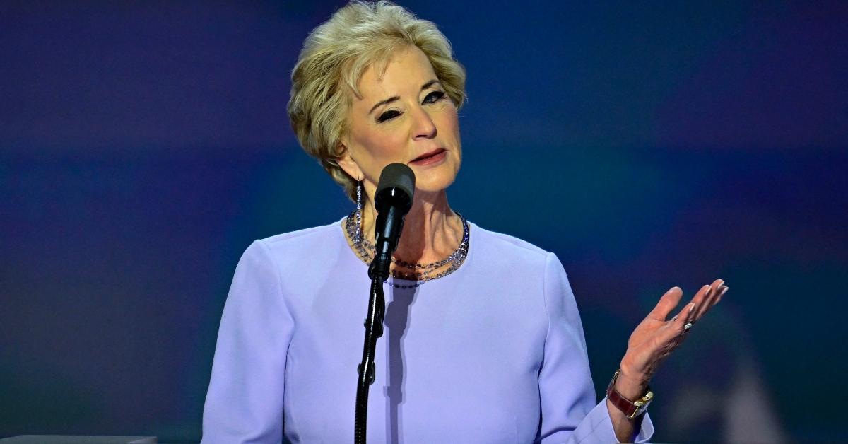 Linda McMahon at the RNC in 2024