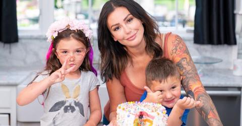 (l-r): Meilani Matthews, Jenni "JWoww" Farley, and Greyson Matthews