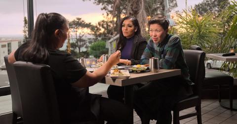 (l-r): Mildred and Aussie on 'The Ultimatum: Marry or Move On'