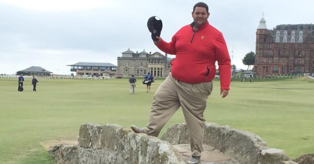 Cody "Beef" Franke on the golf course.