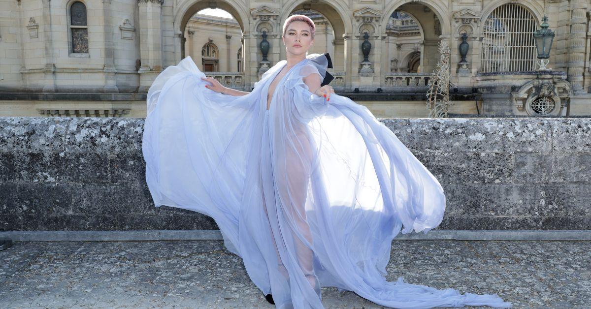 Florence Pugh at Paris Fashion Week on July 5, 2023