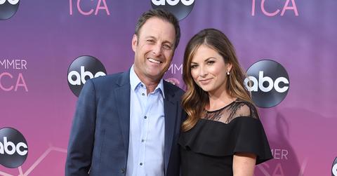 Lauren Zima and Chris Harrison