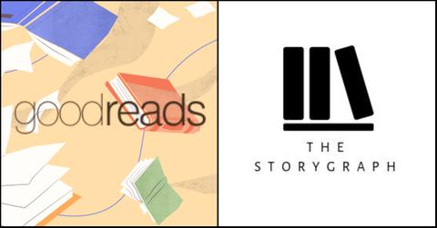 Goodreads and StoryGraph logos