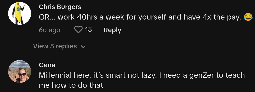 gen z not lazy  hours a week