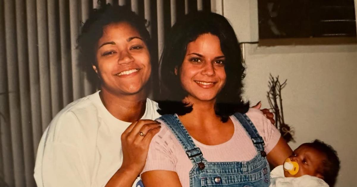 KJ Dillard's mom, Mia Calabrese's sister, and KJ Dillard as a baby