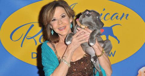 Linda Blair and dog