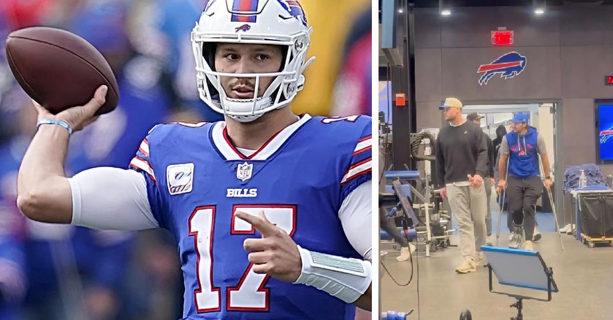 Why Is Josh Allen on Crutches?