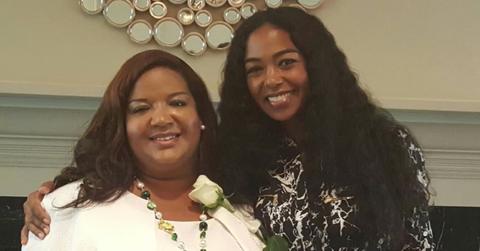 A throwback photo of Ananda Lewis and her sister Dr. Lakshmi Emory.