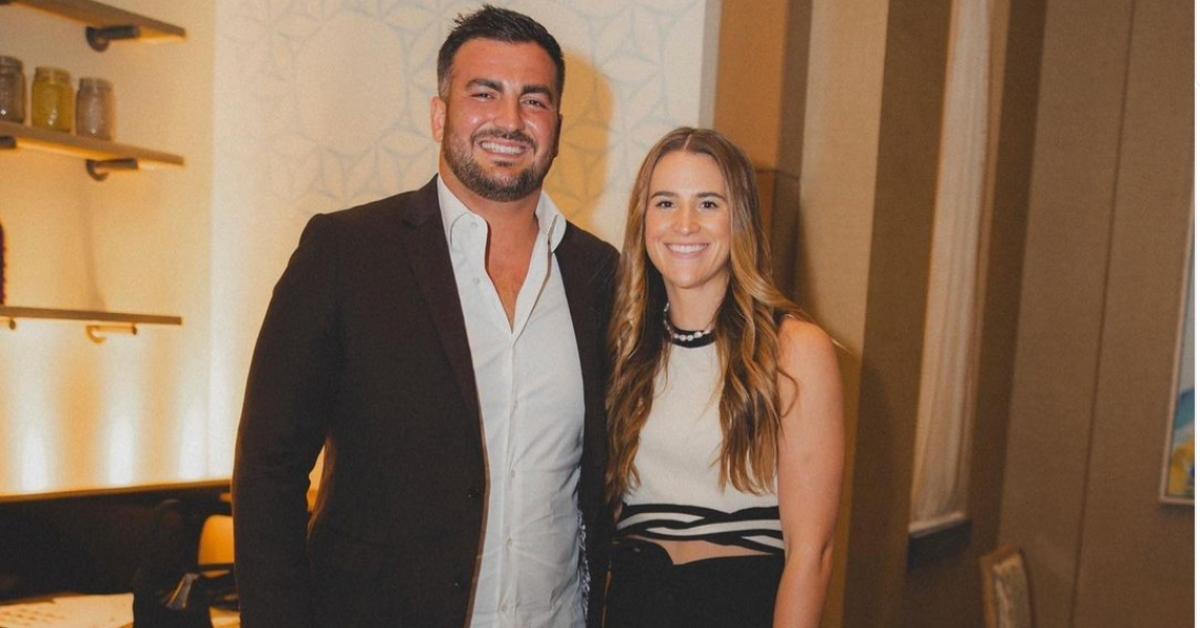 Sabrina Ionescu with her husband, Hroniss Grasu, dressed up for an event.