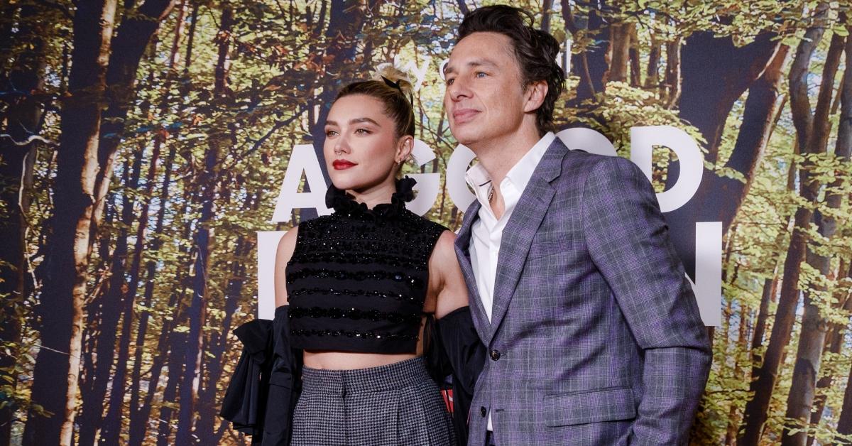 Florence Pugh and Zach Braff at the UK premiere of 'A Good Person.'