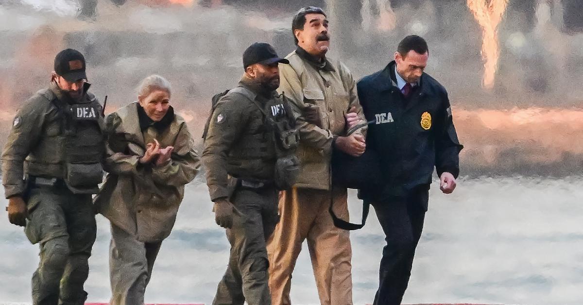 Nicolás Maduro and his wife following their capture