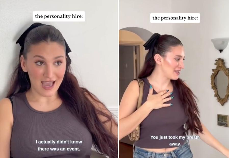 Personality hire skits from Vienna on TikTok