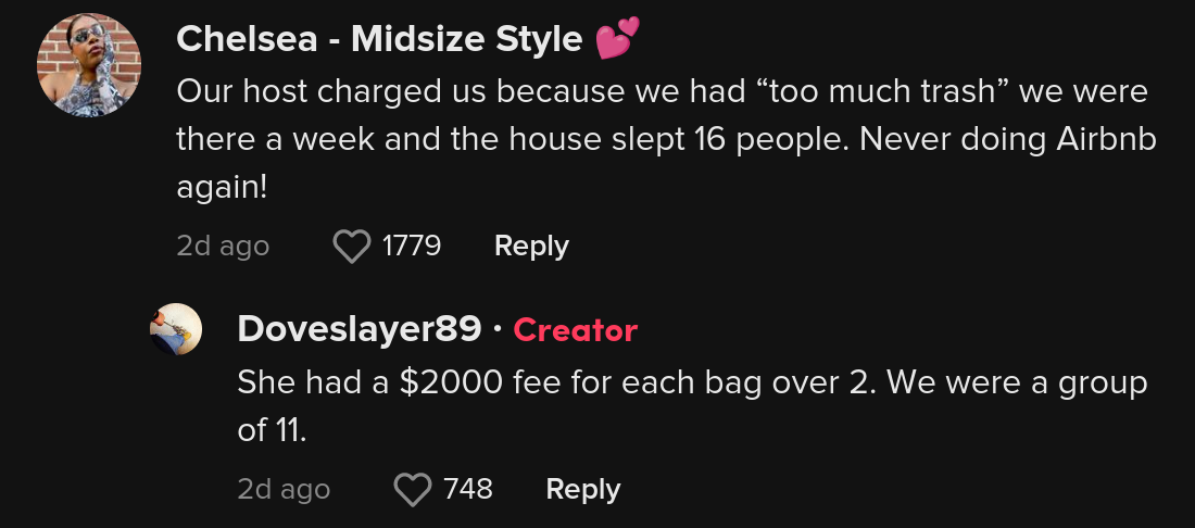 airbnb ridiculous charges