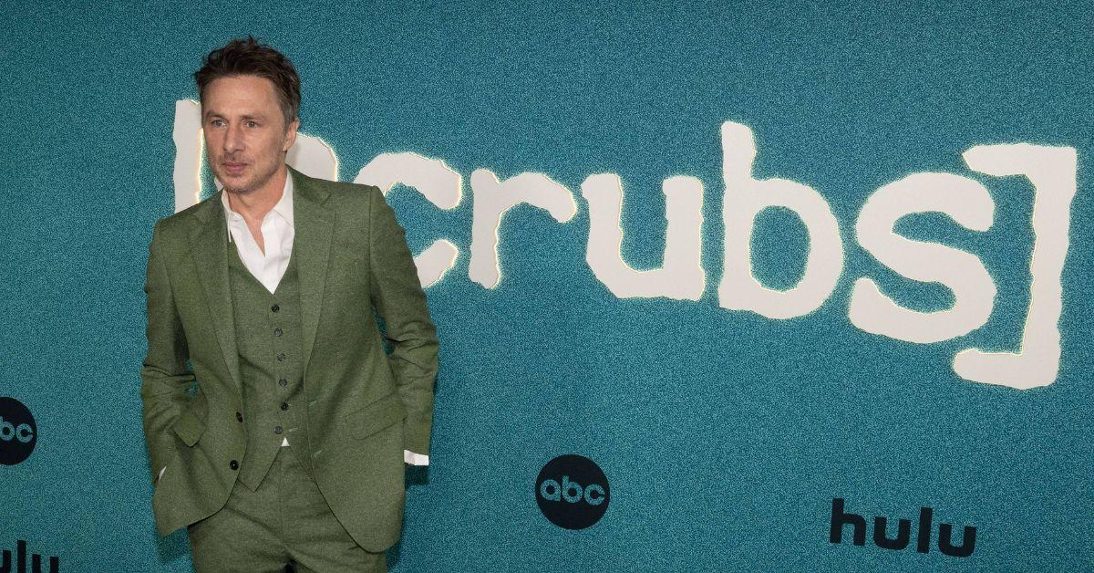 Zach Braff at the premiere of the 'Scrubs' revival. 
