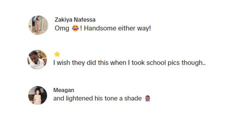 Comments on the viral video about a child who had veneers added to their school picture day photo.