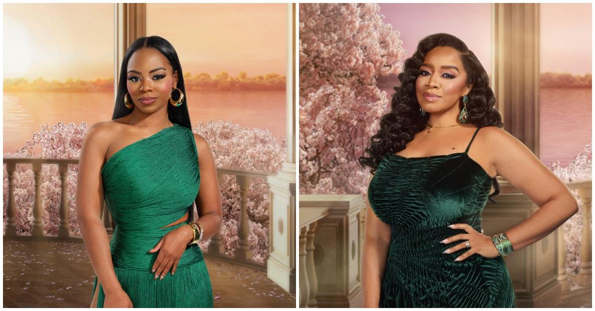 (l-r): Keiarna Stewart and Angel Massie on 'RHOP' Season 10