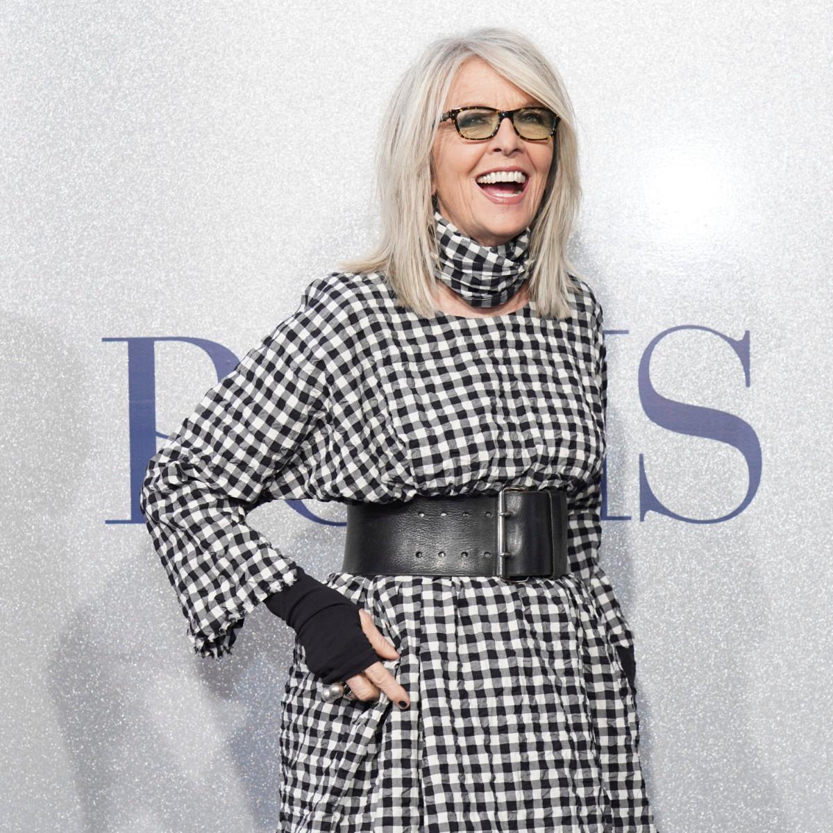 Diane Keaton Wears Larger-Than-Life-Sized Hat in Video