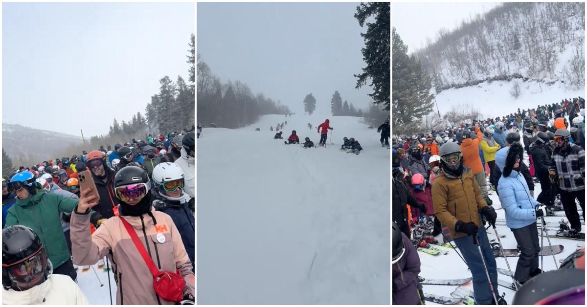 Crowds and lines mount at Park City Mountain Resort due to ski patroller strikes.