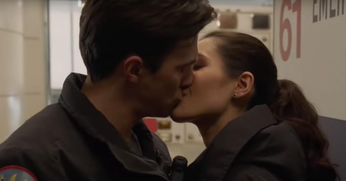 Hawkins and Violet kiss on 'Chicago Fire'