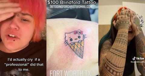 Tattoo artist offers blindfold tattoos