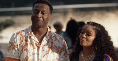 Rasheeda and Kirk Frost smile next to each other