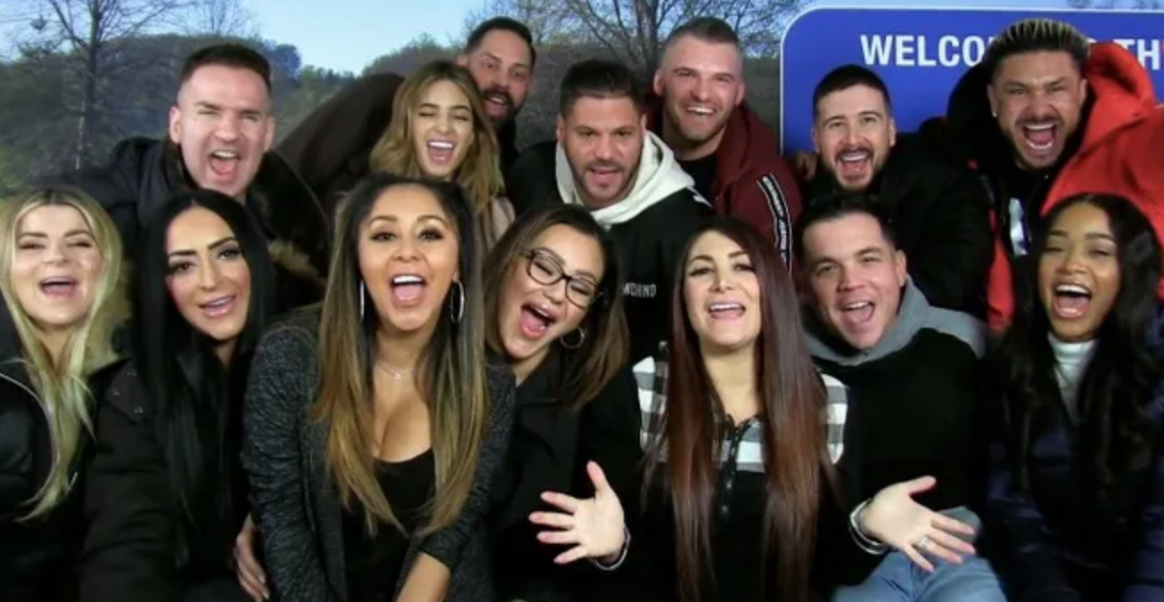 The cast of 'Jersey Shore: Family Vacation' and their significant others in Season 4.