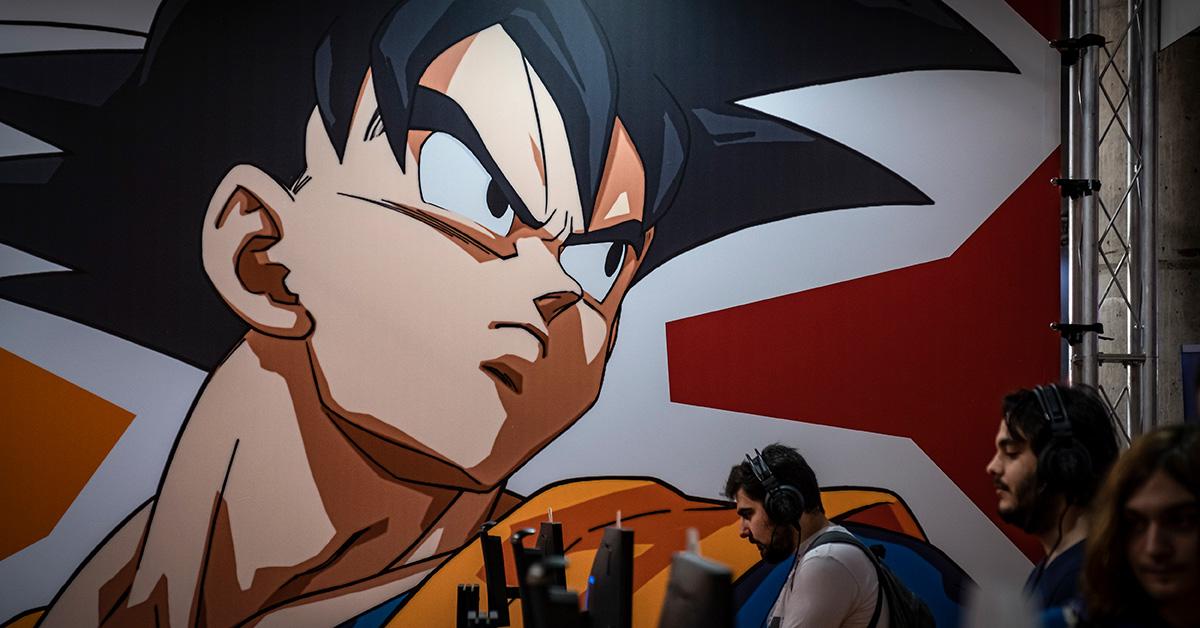 A Goku mural seen at the NiceOne Barcelona Gaming & Digital Experiences Festival in 2019.