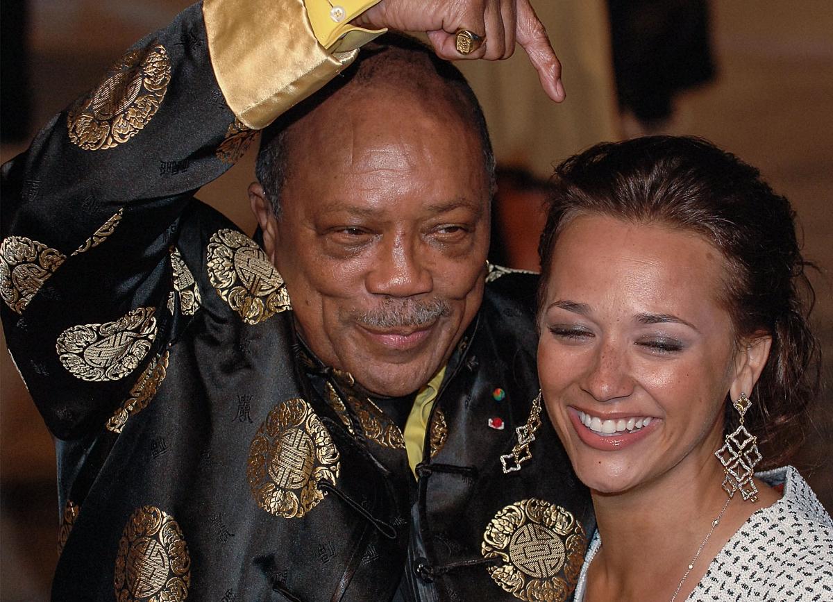 Quincy Jones and Rashia Jones at the Vanity Fair 79th Oscars After Party in 2007