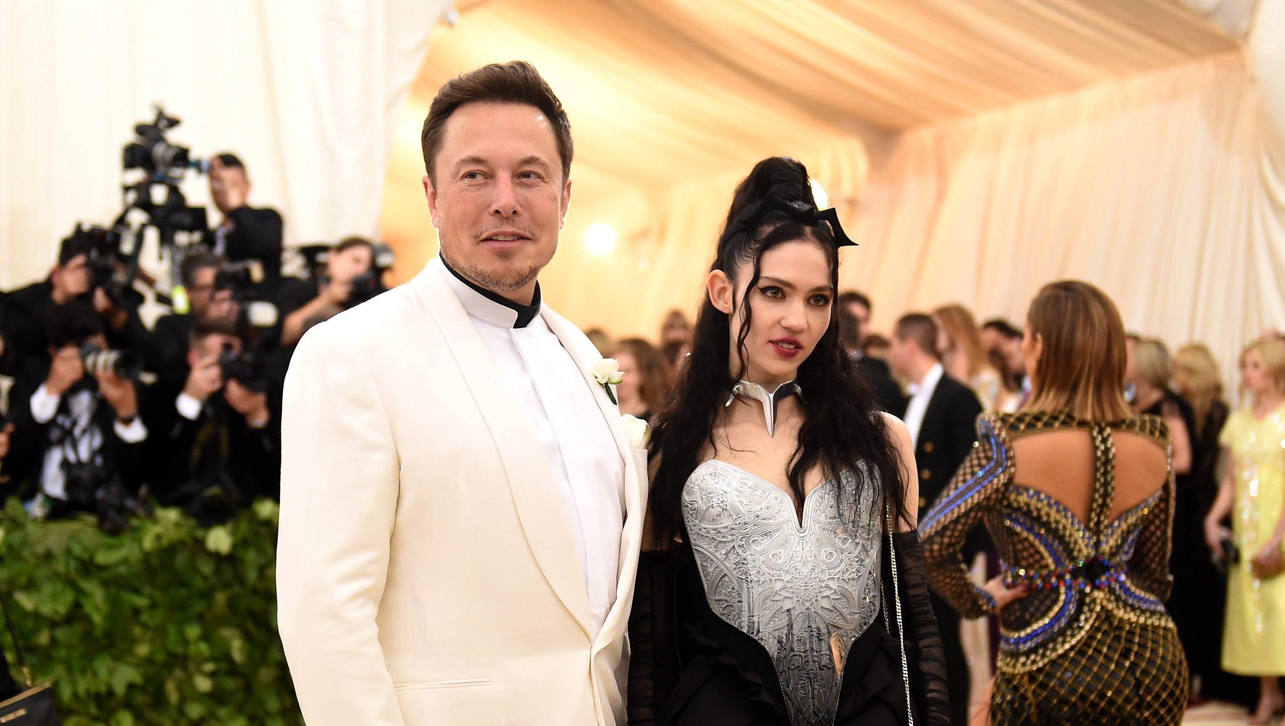 Elon Musk and Grimes.