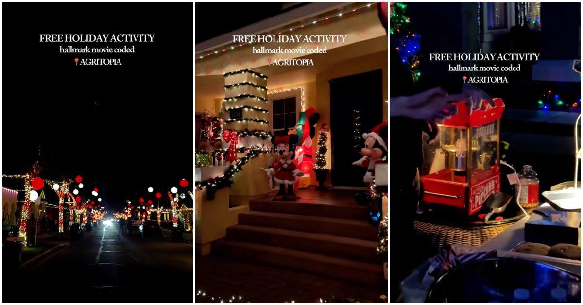 Christmas lights display in Agritopia.