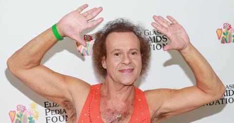 Richard Simmons at an AIDS Foundation gala.