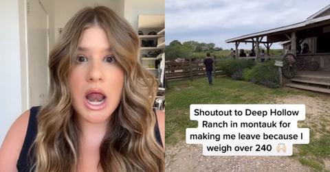 TikToker Too Fat Ride Horse