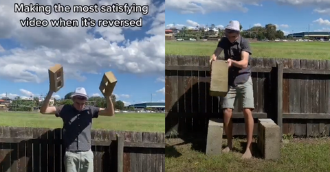 Reverse trend on TikTok