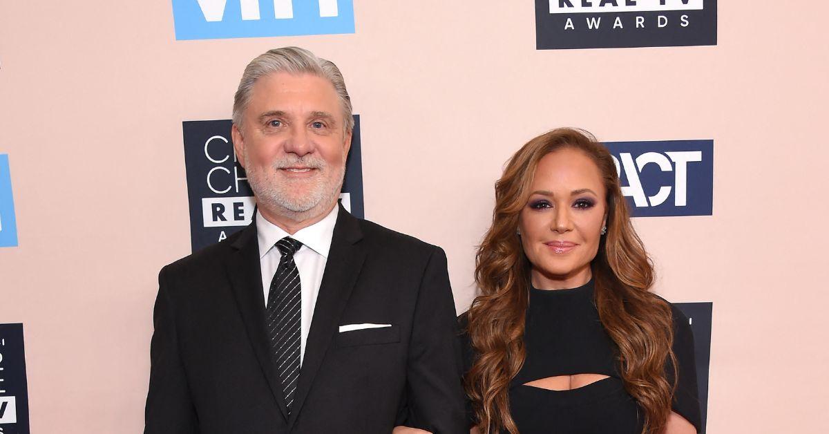 Mike Rinder and Leah Remini at the Critics Choice Awards. 