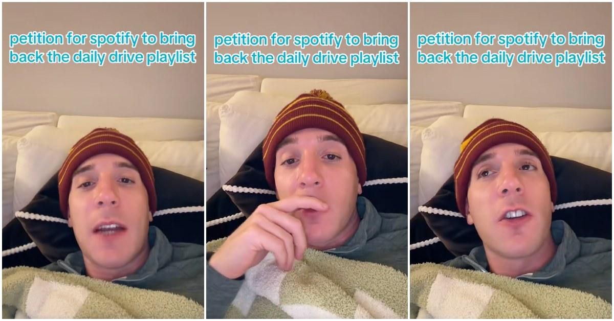 TikToker complains they can't access Spotify's Daily Drive feature anymore.